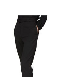 Pantalon chino en laine noir Isabel Benenato