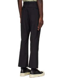 Pantalon chino en laine noir Sacai