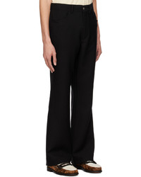 Pantalon chino en laine noir Second/Layer