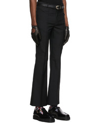 Pantalon chino en laine noir Ernest W. Baker