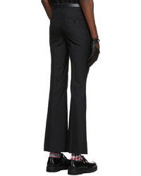 Pantalon chino en laine noir Ernest W. Baker