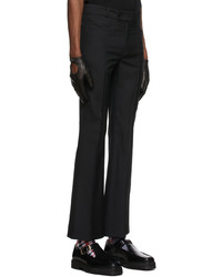 Pantalon chino en laine noir Ernest W. Baker