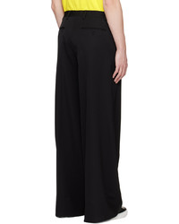 Pantalon chino en laine noir Moschino