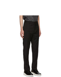 Pantalon chino en laine noir Fendi