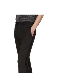 Pantalon chino en laine noir Fendi