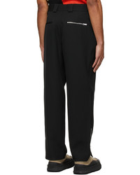 Pantalon chino en laine noir Jil Sander