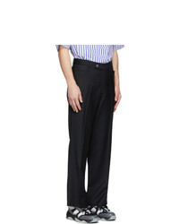 Pantalon chino en laine noir Martin Asbjorn