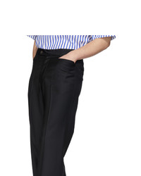 Pantalon chino en laine noir Martin Asbjorn