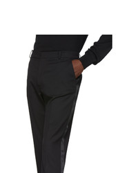 Pantalon chino en laine noir Balmain