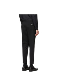Pantalon chino en laine noir DSQUARED2