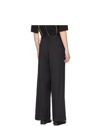 Pantalon chino en laine noir Sulvam