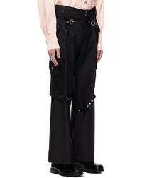 Pantalon chino en laine noir Chopova Lowena