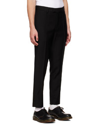 Pantalon chino en laine noir Undercover