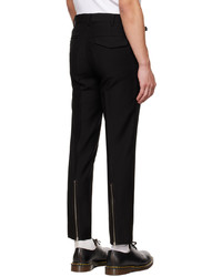 Pantalon chino en laine noir Undercover