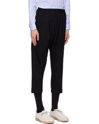 Pantalon chino en laine noir Comme des Garcons Homme Deux