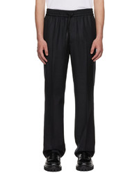 Pantalon chino en laine noir Brioni