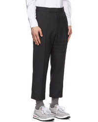 Pantalon chino en laine noir Thom Browne