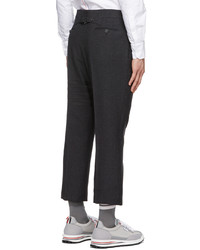 Pantalon chino en laine noir Thom Browne