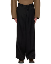 Pantalon chino en laine noir Hed Mayner