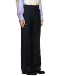 Pantalon chino en laine noir GAUCHERE