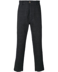 Pantalon chino en laine noir Societe Anonyme