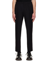 Pantalon chino en laine noir Solid Homme