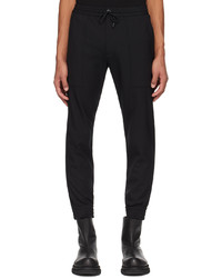 Pantalon chino en laine noir Solid Homme