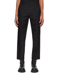 Pantalon chino en laine noir Solid Homme