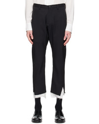 Pantalon chino en laine noir Sulvam