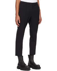 Pantalon chino en laine noir Solid Homme