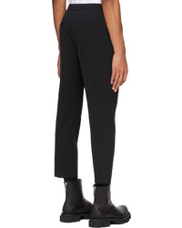 Pantalon chino en laine noir Solid Homme