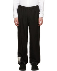 Pantalon chino en laine noir Undercover