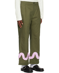 Pantalon chino en laine olive Sky High Farm Workwear