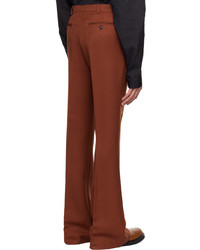 Pantalon chino en laine rouge EGONlab