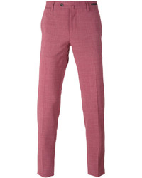 Pantalon chino en laine rouge Pt01