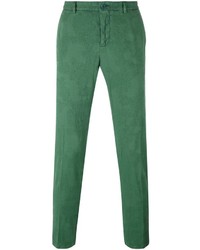 Pantalon chino en laine vert
