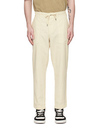 Pantalon chino en lin beige BOSS