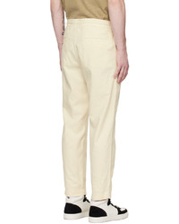 Pantalon chino en lin beige BOSS