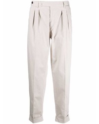 Pantalon chino en lin beige PT TORINO