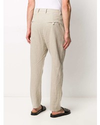 Pantalon chino en lin beige Poème Bohémien