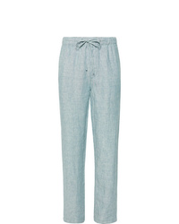 Pantalon chino en lin bleu clair Onia