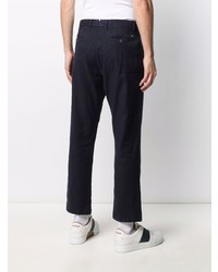 Pantalon chino en lin bleu marine Closed