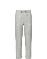 Pantalon chino en lin gris Frescobol Carioca