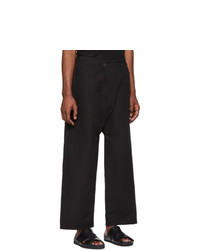 Pantalon chino en lin noir Jan Jan Van Essche