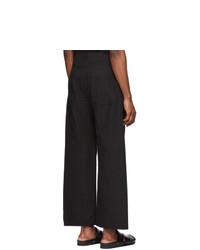 Pantalon chino en lin noir Jan Jan Van Essche