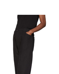 Pantalon chino en lin noir Jan Jan Van Essche