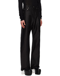 Pantalon chino en lin noir Rick Owens