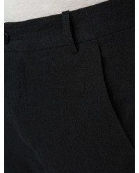 Pantalon chino en lin noir