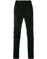 Pantalon chino en lin noir