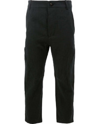 Pantalon chino en lin noir